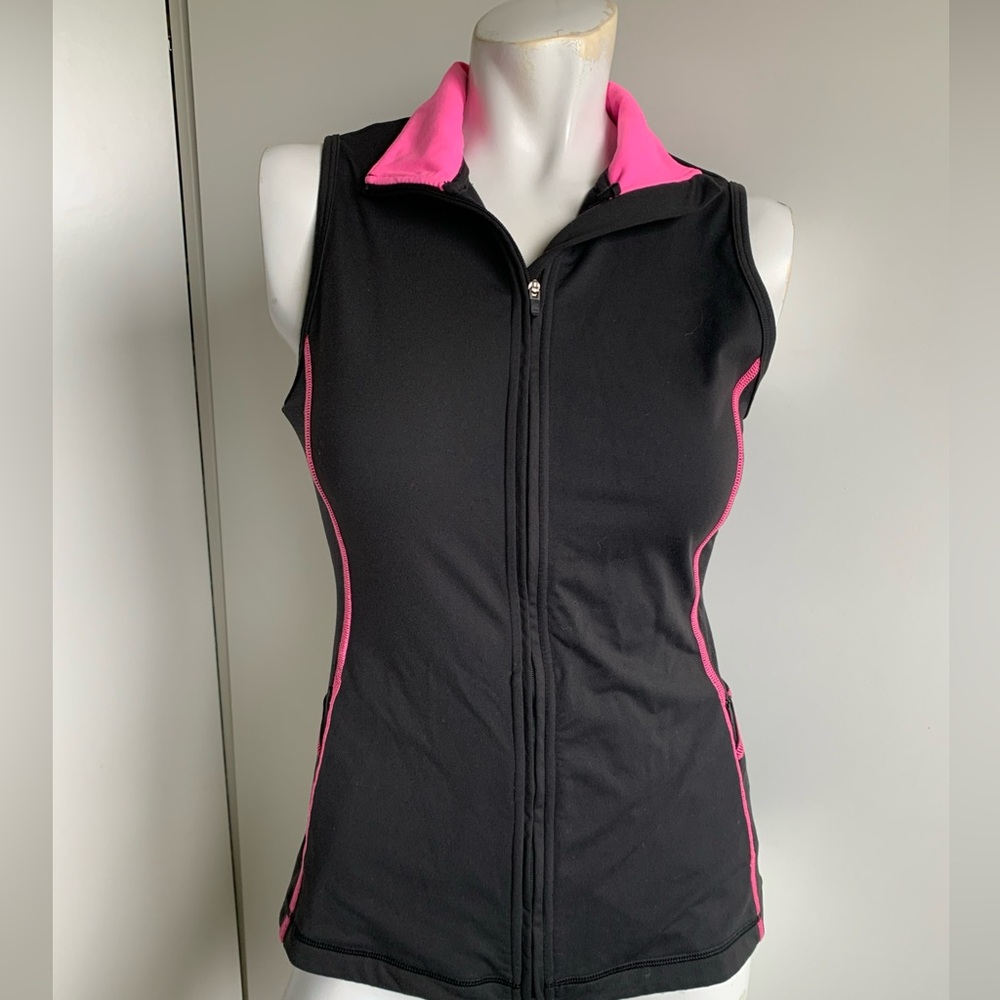 VSX Sexy Sport women’s XS black sleeveless full zip vest